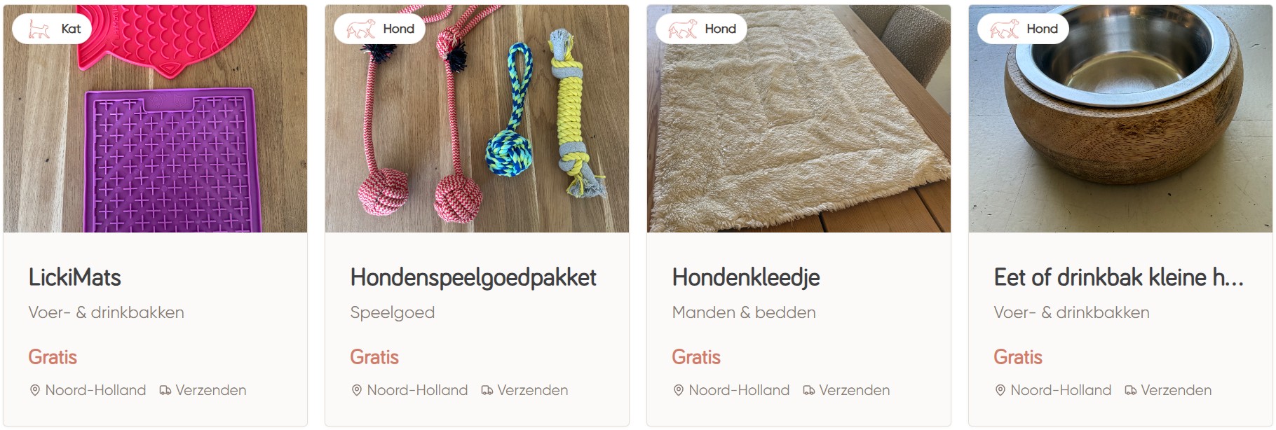 Gratis Honden en kattenvoer